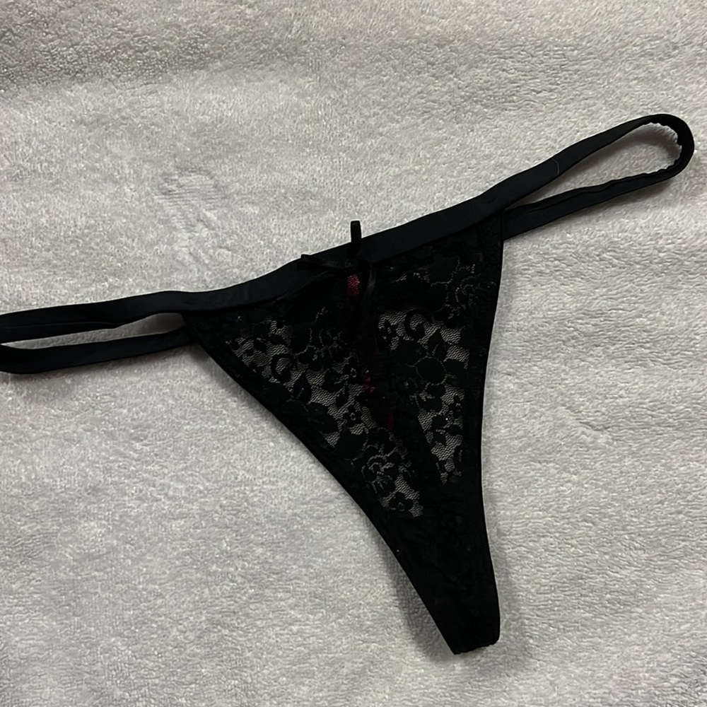 Victorias Secret Sexy Little Things Sequin Lace G String Panties